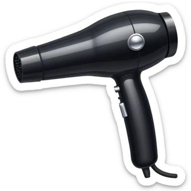 black blow dryer covered in gems sticker