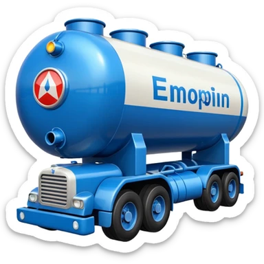create an ultra realistic American modern gas tanker sticker