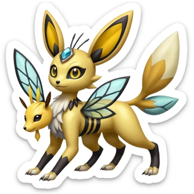 Meloetta-Renamon-Umbreon-Beedrill-Manectric-Palkia-Cresselia-fusion sticker