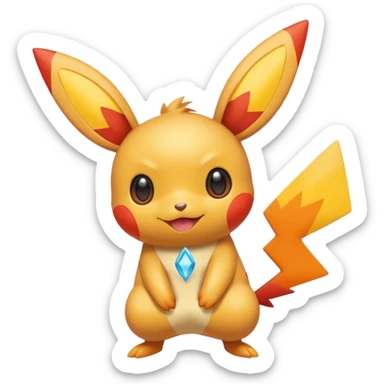 Plusle-Pichu-Victini-fusion, full body sticker