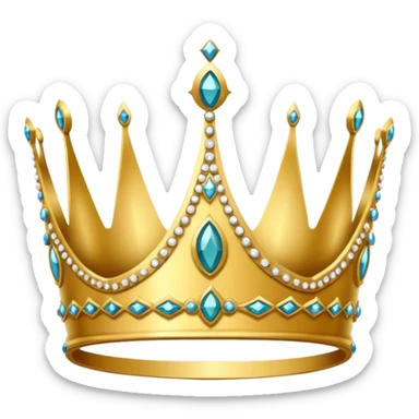 Queen Tiara crown sticker