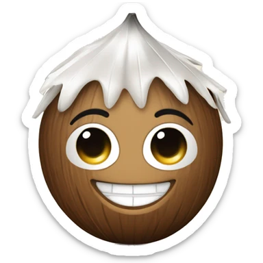 a perfume inspired by the coconut mademoiselle with a happy face sticker