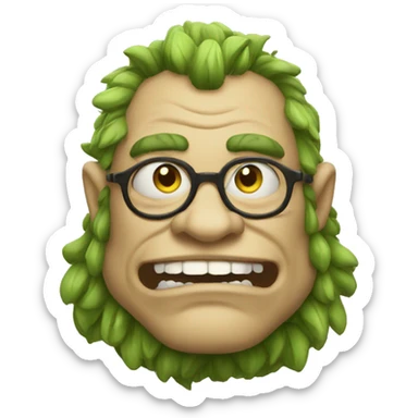 scholarly ogre sticker