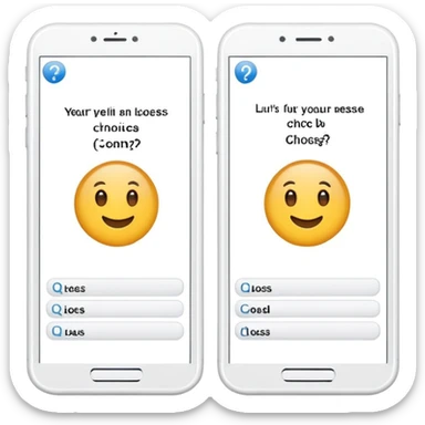 paper with multiple choice options a) and b) clearly visible, quiz sheet with answer choices sticker