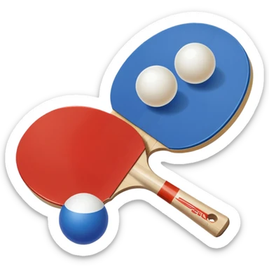 Generami l’emoji di un bicchiere solido di plastica e una pallina da ping-pong (tipo beer pong) sticker