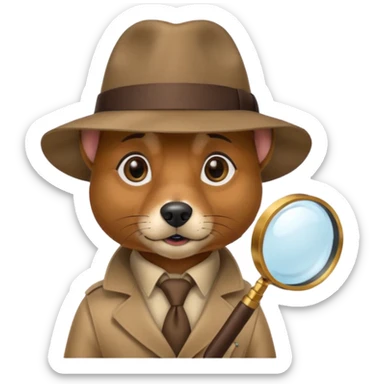 Detective Dog sticker