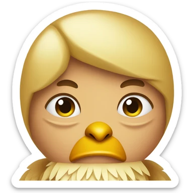 Annoyed chiken sticker