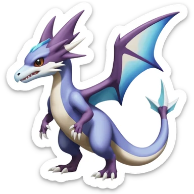 Shiny Noivern-Latios-Marowak-Lugia-Fakémon-hybrid-creature (full body)  sticker