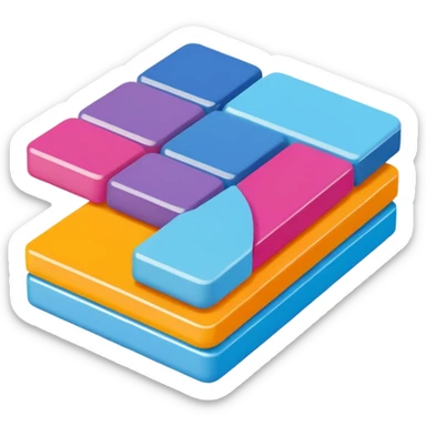 3D pantone colour spread sticker