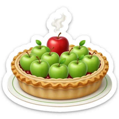 🍎🍏🥧 Fresh apples and homemade pie vibes sticker