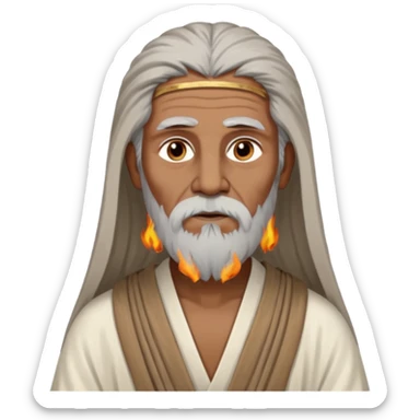 Calanus the Indian Sage in 327 BCE before a funeral pyre sticker