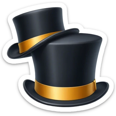 Top hat 🎩 chop in half sticker