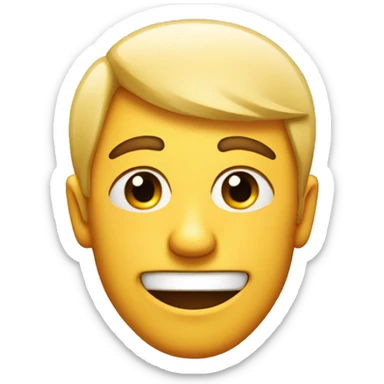 Smirking emoji that is also doing the side eye sticker