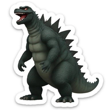 Godzilla with Jordan’s  sticker