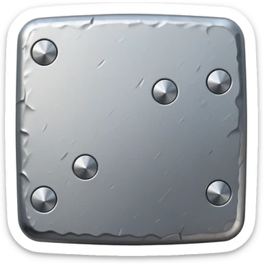 small, fat wall nail with a hammered look sticker