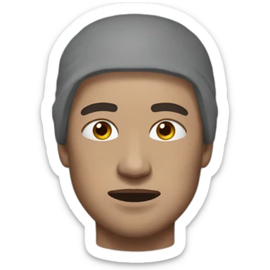 guy in tracksuit with bruises and bandages sticker