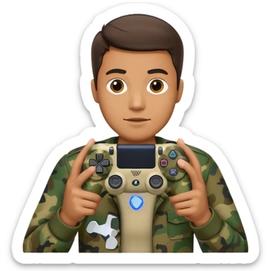 homme-avec-manette-ps4-camouflage sticker