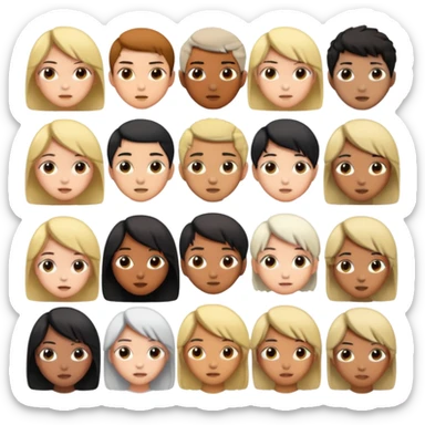 Anime different reactions sticker