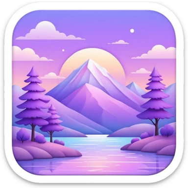  Pastel-white-purple-Iridescent-aesthetic-scenic-scenery-Decoration sticker