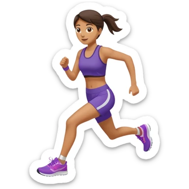 Morning Jogger woman sticker