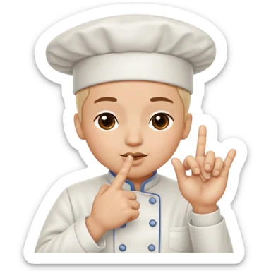 A hand making the chef’s kiss gesture: fingers pinched together, thumb and fingertips touching, as if saying ‘perfection’ or ‘delicious sticker