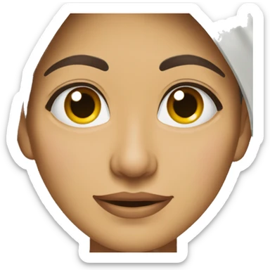 mujer morena con anteojos sticker