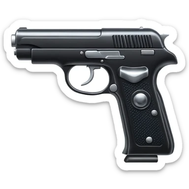 Una pistola sticker