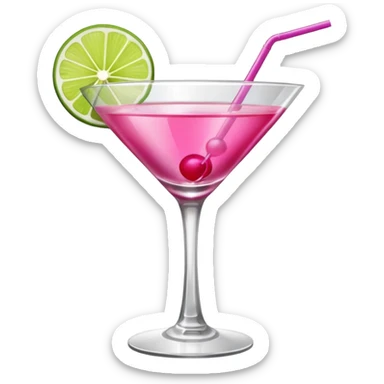 cosmopolitan with a twist of lime sticker