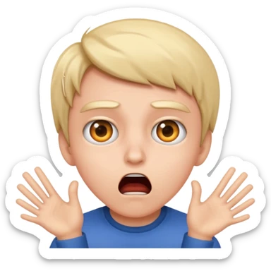 breaking the fourth wall and looking at the camera shocked sticker