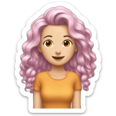 Braunhaarige bffs sticker