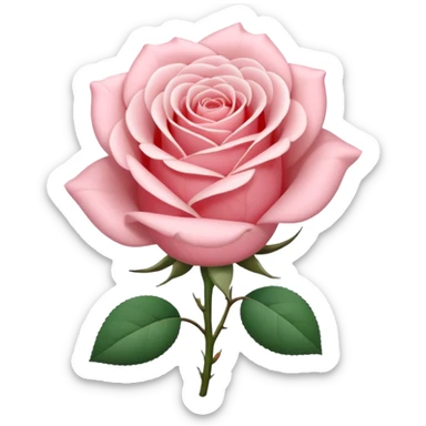 rose shape flower, no stem, no leaves, now make THE FLOWER WHITE MAKE IT ALL WHITE  sticker