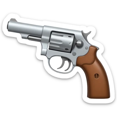 Un persona Blanco una gora de lado y una pistola sticker