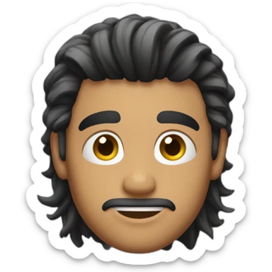 Zack Nani avec des cheveux sticker