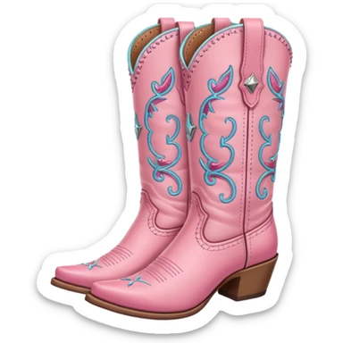 cowgirl boots asthetic girly sticker