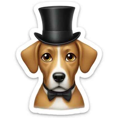 dog with prophet and monocle  sticker