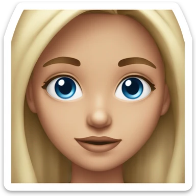 beautiful daughter, blue eyes sticker