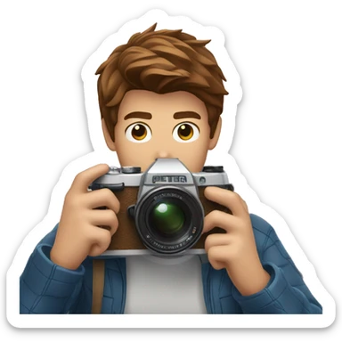 peter parker taking a picture sticker