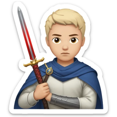 forgive by placing a sword on enemies shoulder sticker