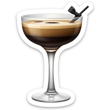 espresso martini with Black Bow sticker