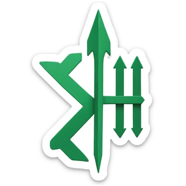 Arrow with reform uk written in it  sticker