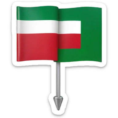 hungary flag within map pin sticker