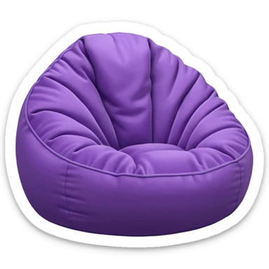 Light purple bean bag sticker