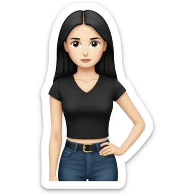 Demi Moore serious up to the waist sticker