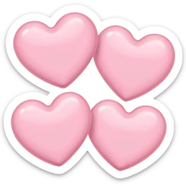 Light pink hearts sticker