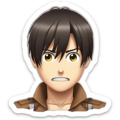 Eren Yeager attack titan sticker