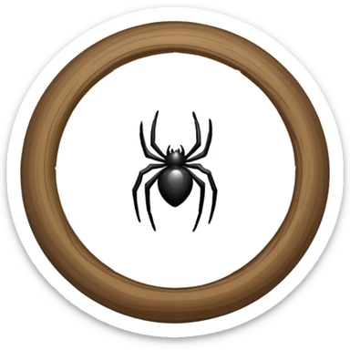 spider web nest sticker