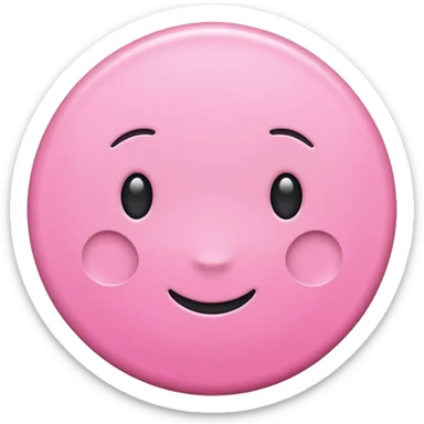 Pink circle sticker