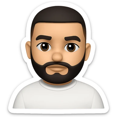 Convert this photo to a 3D emoji in Apple style, capturing the facial features and expression, with a smooth, rounded, and glossy look typical of Apple emojis. Remove the background. The style should resemble Apple emojis with a 3D emoji appearance. sticker