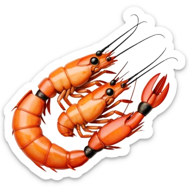 Grilled jumbo shrimp  sticker