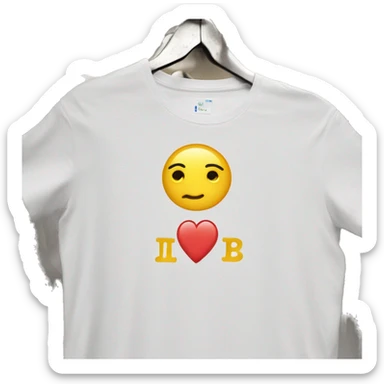 T-shirt with the inscription “I ❤️lera ” sticker